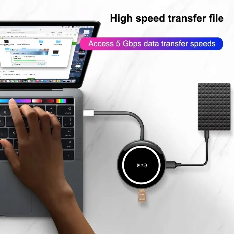 ladowarka-indukcja-adapter-usb-c-hub-3-0-hdmi-lan