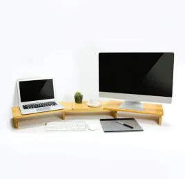 podwojny-stolik-podstawka-monitor-laptop-drewno-bambusowy