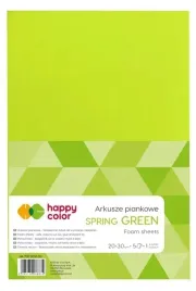 arkusze-piankowe-a4-5-ark-zielony-wiosenny-happy-color