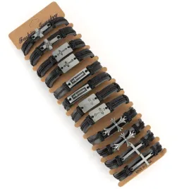 zestaw-bransoletek-meskich-ze-skory-ekologicznej-12-szt-b-2391