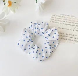 gumka-do-wlosow-materialowa-owijka-biala-w-kropki-12szt-nt1352-2