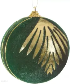 bombka-bombki-choinkowe-eurofirany-zielona-welurowa-10cm