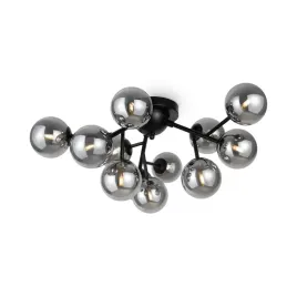 lampa-sufitowa-czarna-szklane-dymione-kule-nowoczesna-12-punktowa-maytoni