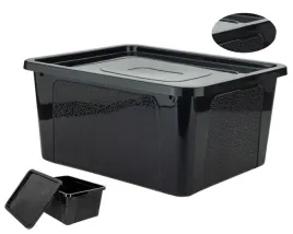 skrzynka-plastikowa-20-l-czarna-z-pokrywa-praktyczny-box-porzadkowy