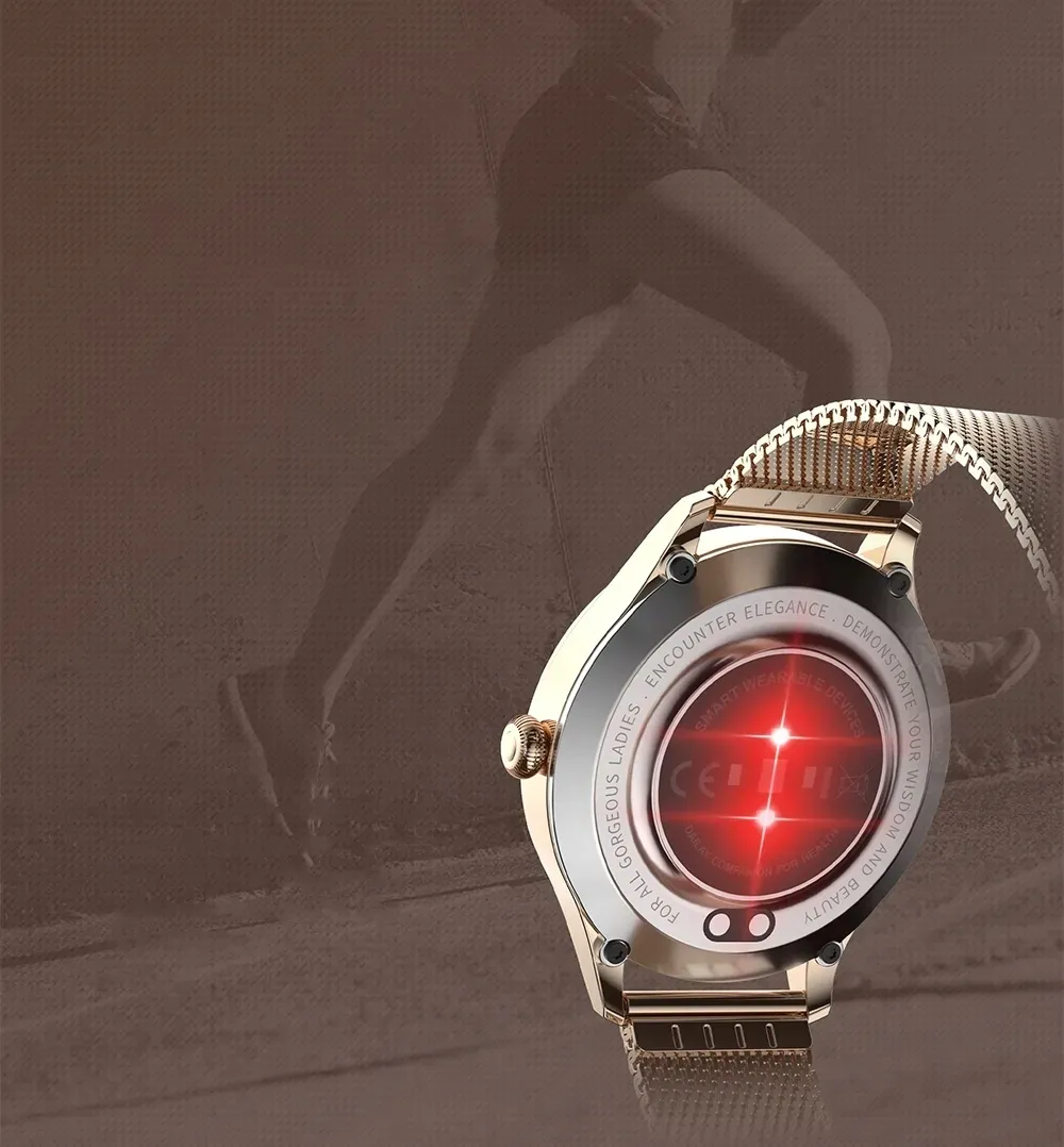 damski-smartwatch-maxcom-fw42-gold-mesh-ip68