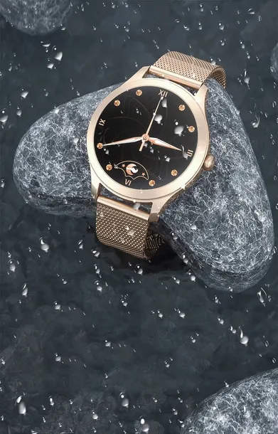 damski-smartwatch-maxcom-fw42-gold-mesh-ip68-wodoszczelnosc-tak