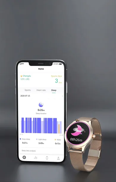 damski-smartwatch-maxcom-fw42-gold-mesh-ip68-transmisja-danych-brak