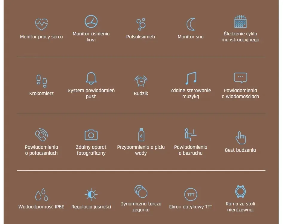 damski-smartwatch-maxcom-fw42-gold-mesh-ip68