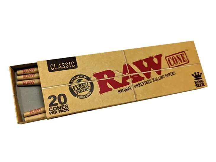Bibułki Skręcone bletki RAW King Size 20szt
