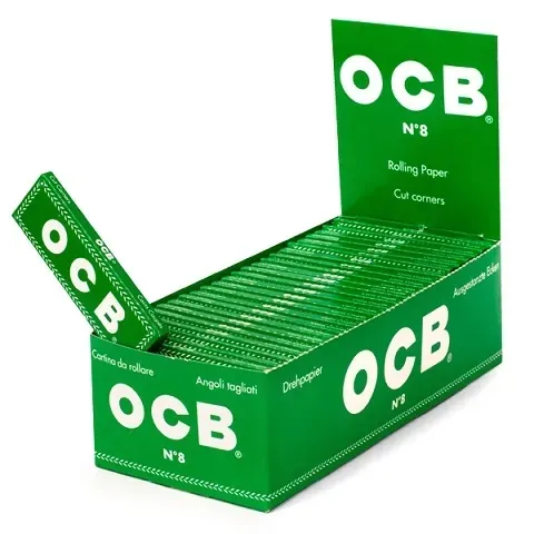 Bibułki bletki OCB zielone box 50 szt