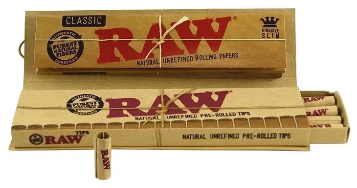 Bibułki bletki RAW KS Slim plus skręcone filtry