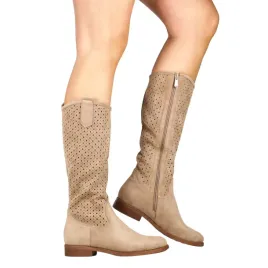 oficerki-azurowe-na-plaskiej-podeszwie-kafeini-259-2-khaki-bezowe-zamszowe