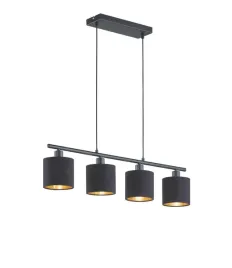 lampa-wiszaca-zyrandol-reflektory-czarna-zlota-rl