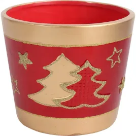 swiateczna-oslonka-z-ceramiki-czerwona-2-choinki-15-cm-ii-dekoracja-ozdoba