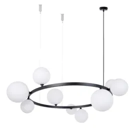 lampa-wiszaca-bolero-9-klosz-bialy-na-kole-czarna-rama-sigma