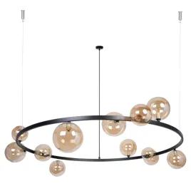 lampa-wiszaca-bolero-12-klosz-bursztyn-na-kole-czarna-rama-sigma