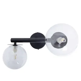 avola-kinkiet-2x-g9-czarny-transparentny-klosz-sigma