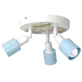 lampa-sufitowa-regulowana-3x-e14-niebieska-biala-magnesy