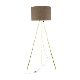 zlota-lampa-podlogowa-tk-lighting-umberto-brazowy-abazur-trojnog