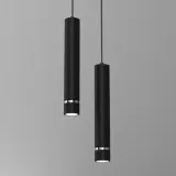 lampa-wiszaca-tuba-rura-2x-gu10-zwis-na-kole-sopel-czarna-chrom-stan-nowy