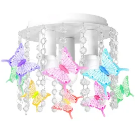 lampa-sufitowa-plafon-3x-e27-biala-motylki-krysztalki