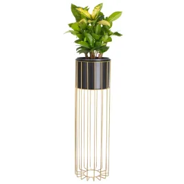kwietnik-stojacy-metal-czarno-zloty-stojak-loft-druciany-70cm