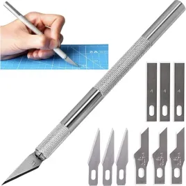 skalpel-modelarski-noz-nozyk-precyzyjny-zestaw-nozykow-9-ostrzy