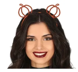 opaska-metalowa-dynie-pomaranczowa-koraliki-halloween