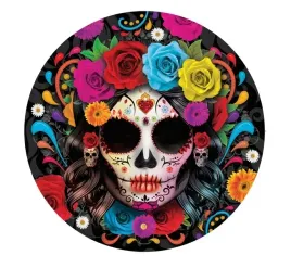 talerzyki-papierowe-na-halloween-catrina-czaszka-los-muertos-23cm-6szt