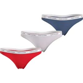 tommy-hilfiger-stringi-damskie-majtki-thong-3p-czerwone-ecru-niebieskie-xs