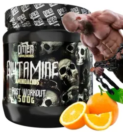 glutamina-w-proszku-aminokwasy-regeneracja-omen-glutamine-pomarancza-500g
