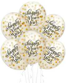 dekoracja-sylwester-2026-balony-zlote-konfetti-nowy-rok-happy-new-year-6szt