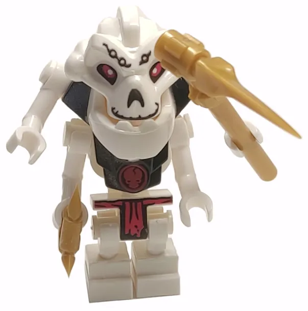 KLOCKI FIGURKA SAMUKAI Szkielet NINJA GO Skulkin njo0014 golden weapons