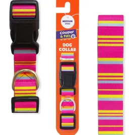 obroza-materialowa-dla-malego-psa-psow-pieskow-szczeniaka-suczki-rozowa