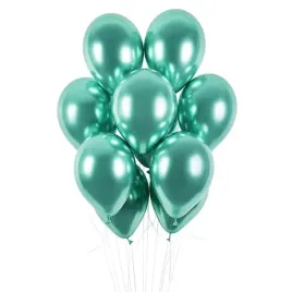 balony-lateksowe-25cm-chromowane-zielone-100szt