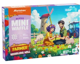 marioinex-klocki-waffle-mini-farmer-zakrecony-mlyn-109-elementow
