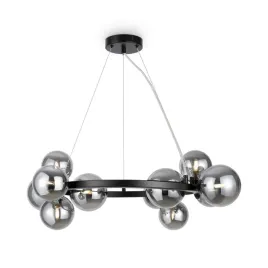 lampa-wiszaca-zyrandol-poziomy-okragly-czarny-szklane-dymione-kule-maytoni