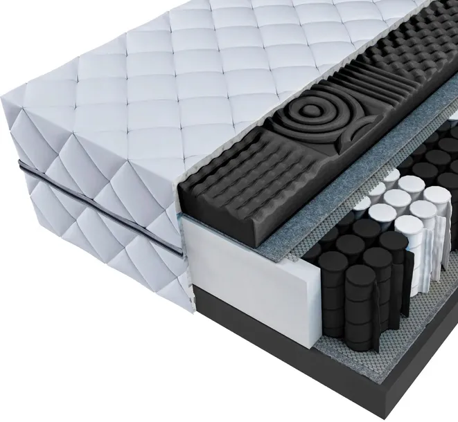 Materac kieszeniowy PRESTIGE 120x200 MASUJĄCY - profilowany LUX - WYGODNY