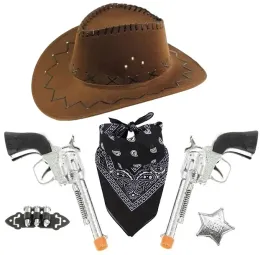 dzieciecy-zestaw-szeryf-kowboj-kapelusz-bandama-czarna-pistolety