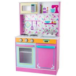 rozowa-drewniana-kuchnia-dla-dzieci-tinyplaykitchen-zmywarka-piekarnik