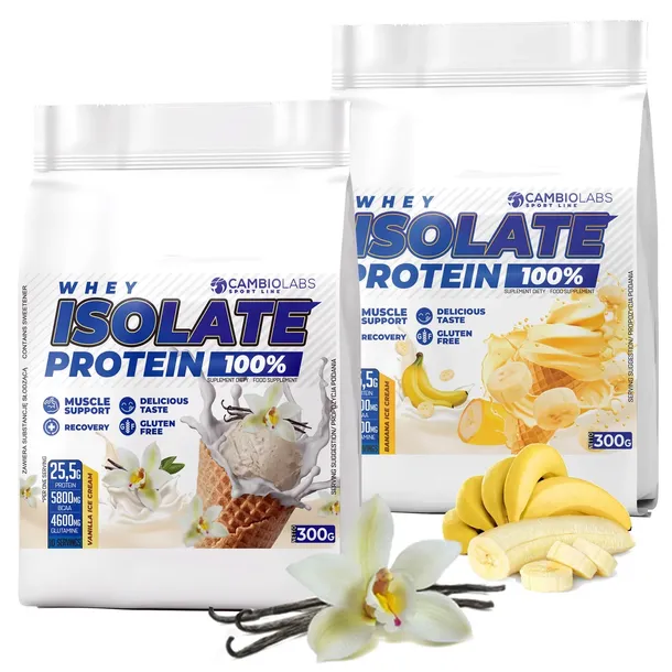 BIAŁKO IZOLAT WPI Bez Cukru - odżywka białkowa Isolate Whey Protein 600g
