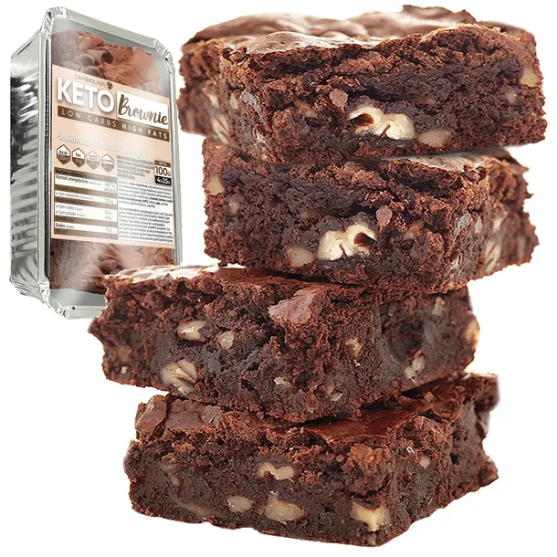 KETO BROWNIE PROTEIN BEZ CUKRU - Ciastko, ciasteczko Dieta Ketogeniczna