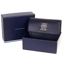 tommy-hilfiger-portfel-damski-th-timeless-med-flap-w-bill-czarny