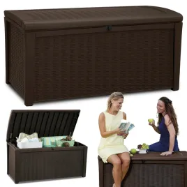 skrzynia-ogrodowa-balkonowa-416l-keter-borneo-siedzisko-na-balkon-brazowa