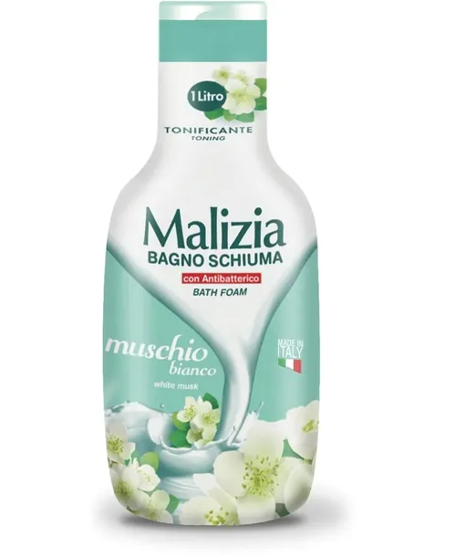 Malizia Płyn do Kąpieli Białe Piżmo – 1000 ml Zapach Białego Piżma