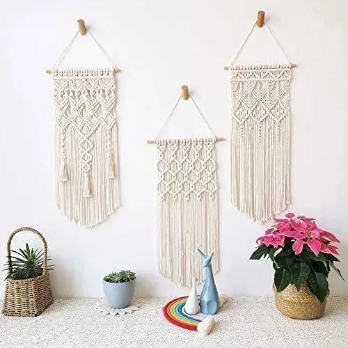makrama-gobelin-scienny-boho-bezowy-3szt-stan-nowy