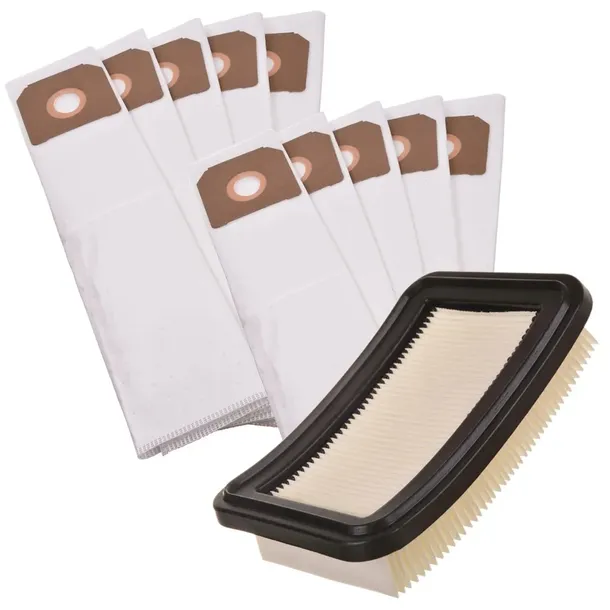 10x Worki Filtr Zmywalny do Flex s44 l-ac s33 VCE33 VCE44 Nilfisk Attix