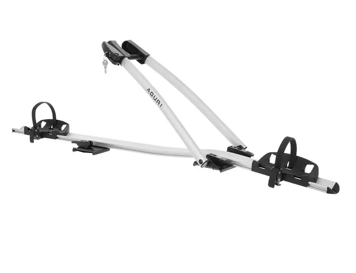 Uchwyt bagażnik rowerowy na dach na rower AGURI ACUDA III 3 silver
