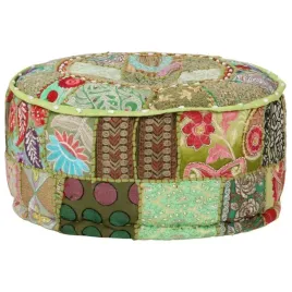 okragly-puf-patchworkowy-recznie-robiony-40x20-cm-zielony-lumarko