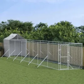 kojec-dla-psa-z-dachem-srebrny-2x14x25m-stal-galwanizowana-lumarko